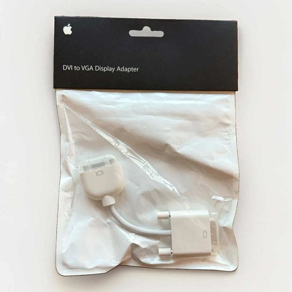 OEM Apple DVI to Video Adapter M9267G/A White Genuine Authentic NEW SEALED